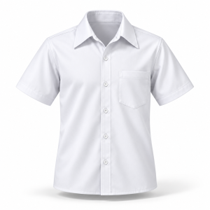 White Short Sleeve School Shirt