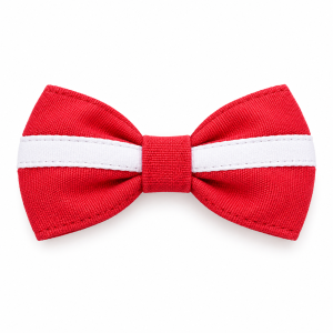 Small Red White White Bow Hair Clip